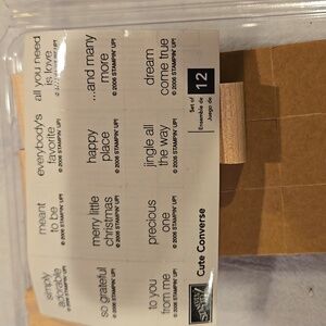 Stampin' Up! Cute Converse Stamp NEW